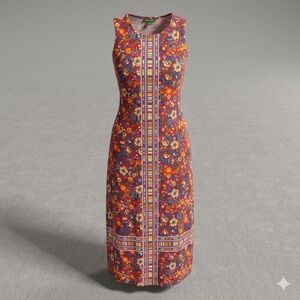 C. Wonder Engineered Print Sleeveless Maxi Dress